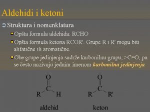 Aldehidi nomenklatura