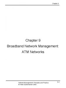 Broadband network management