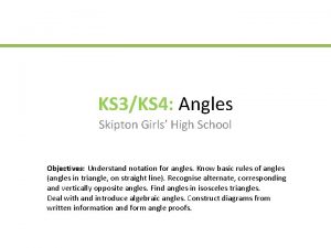 Skipton girls' high school