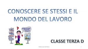 CLASSE TERZA D Patrizia Luna Lidia Varisco 1