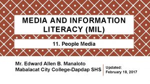 Media and information literacy venn diagram