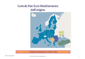 Cumulo pan euro mediterraneo