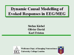 Dynamic Causal Modelling of Evoked Responses in EEGMEG