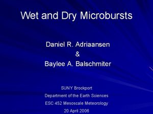 Dry microburst