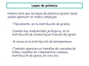 Ley de potenciacion