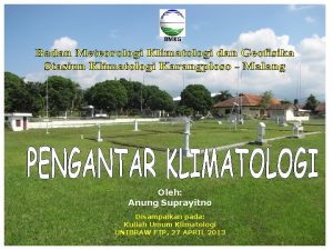 Klimatologi adalah