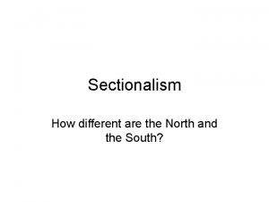 Sectionalism def