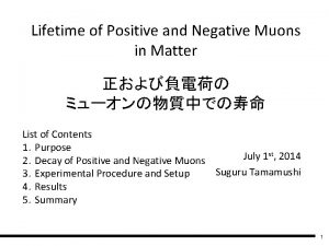Positive muon