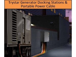 Generator docking station