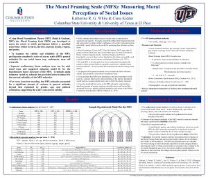 The Moral Framing Scale MFS Measuring Moral Perceptions