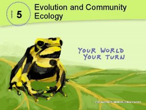 Chapter 5 evolution and community ecology answer key