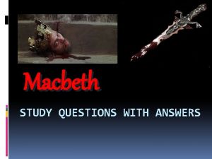 Macbeth study guide answers