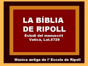 Biblia de ripoll