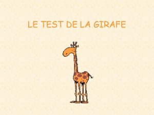 Test de la girafe