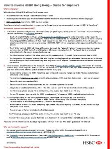 Facture paid invoice receipt via hsbc Facture paid invoice receipt via hsbc