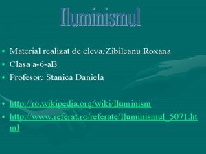 Iluminismul romanesc