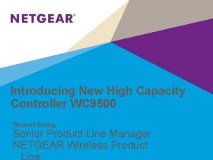 Introducing New High Capacity Controller WC 9500 Thomas