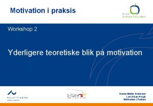 Motivation i praksis