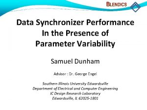 Data Synchronizer Performance In the Presence of Parameter