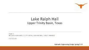 Lake ralph hall