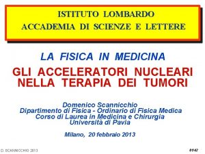 ISTITUTO LOMBARDO ACCADEMIA DI SCIENZE E LETTERE LA