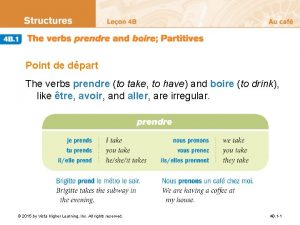 4b.1 the verbs prendre and boire partitives