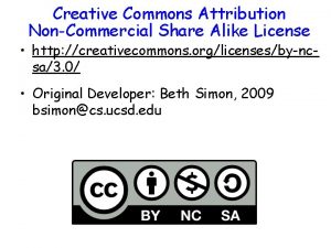 Creative commons attribution share alike