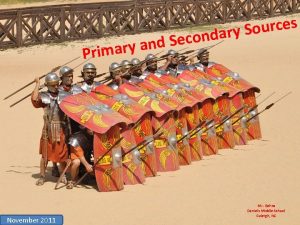 Secondary sources of history