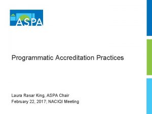 Aspa accreditation