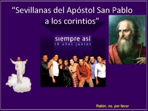 Sevillanas del Apstol San Pablo a los corintios