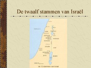 12 stammen van israël kaart
