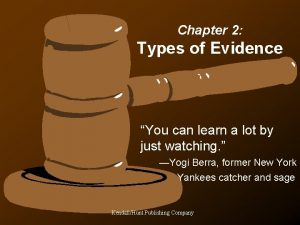 Conditional evidence examples