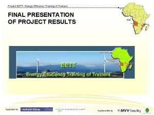 Project EETT Energy Efficiency Training of Trainers FINAL