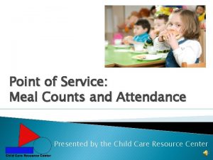 Daily meal count and attendance record