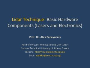 Lidar system component