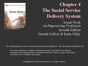 Social service delivery systems