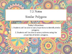 Similar polygons notes