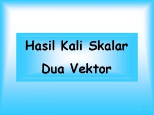 Hasil Kali Skalar Dua Vektor 1 Setelah menyaksikan