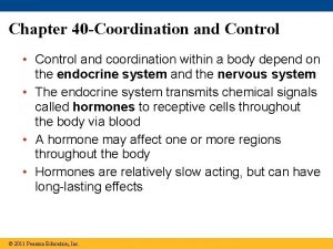 Chapter 40 Coordination and Control Control and coordination