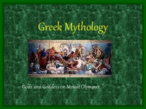 Olympus greek mythology