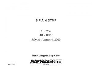Dtmf sip info Dtmf sip info