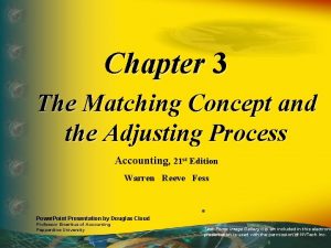 Adjusting the accounts chapter 3 solutions
