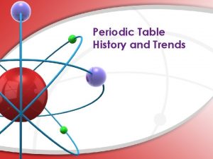 Periodic trends in properties of elements