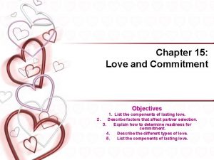 Objectives of love