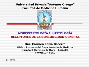Universidad Privada Antenor Orrego Facultad de Medicina Humana