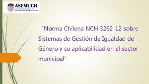 Norma chilena 3262