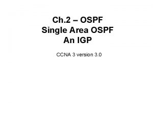 Router ospf process-id
