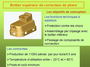 Botier suprieur de correcteur de phare Les objectifs