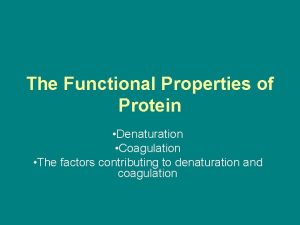 Coagulation eggs definition
