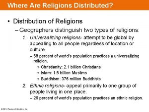Why do geographers study religion